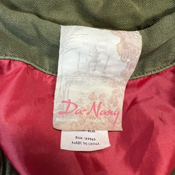 Da-Nang silk cropped jacket with elastic waist SZ LG - Picture 4 of 8